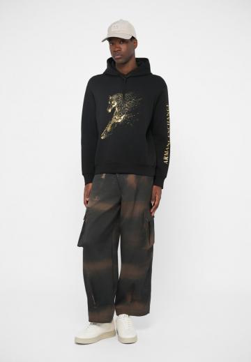 Пуловер с капюшоном