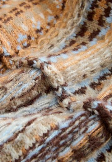 Жаккардовая вязаная кофта