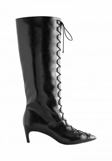 Сапоги на шнуровке