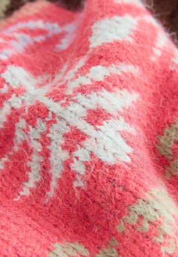 Жаккардовая вязаная кофта