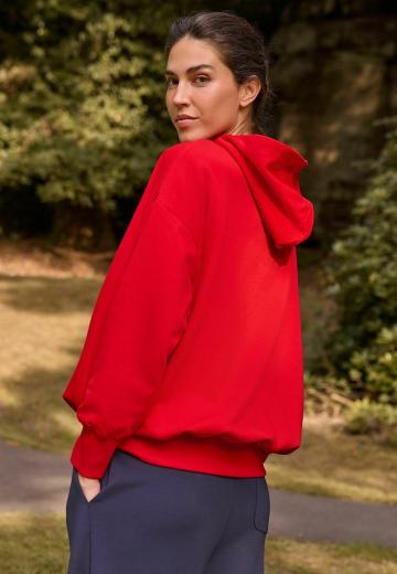 Пуловер с капюшоном