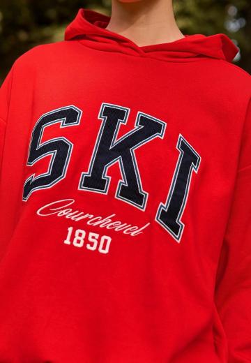 Пуловер с капюшоном