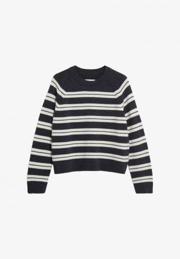 Пуловер в полоску