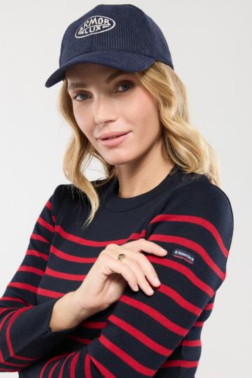 Пуловер в полоску