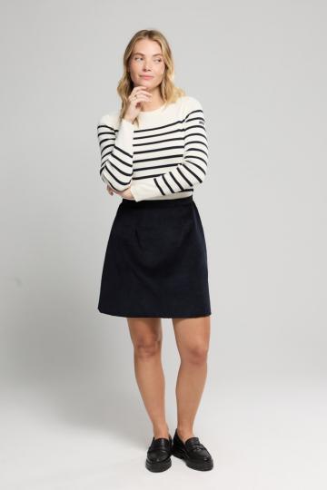 Пуловер в полоску