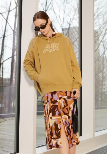 Пуловер с капюшоном