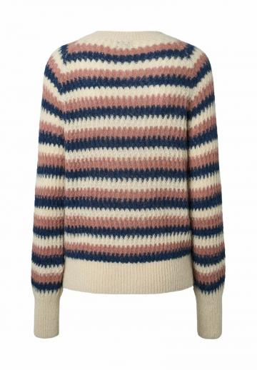 Пуловер в полоску