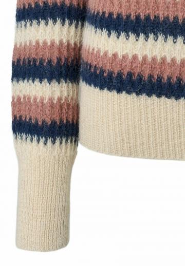 Пуловер в полоску