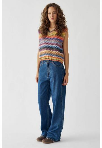 Пуловер без рукавов