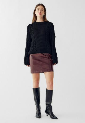 Кожаная юбка