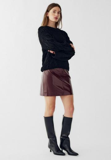 Кожаная юбка