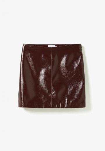 Кожаная юбка