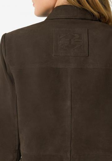 Кожаное пальто