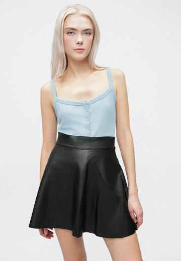 Кожаная юбка