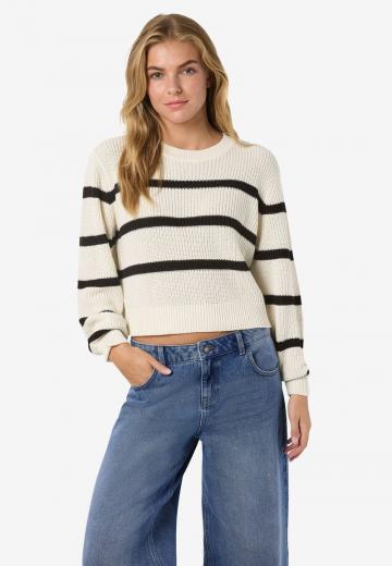 Пуловер в полоску