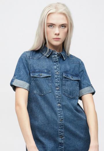 Джинсовое платье