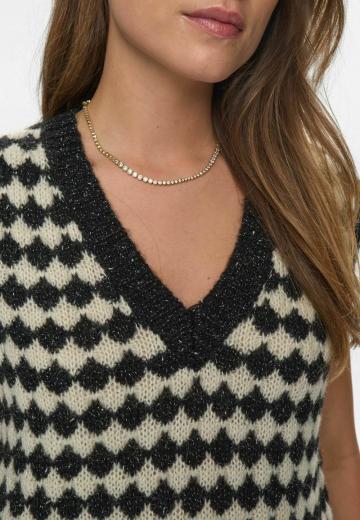 Пуловер без рукавов