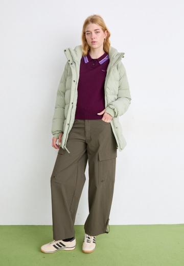 Пуловер с воротником поло