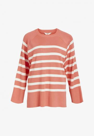 Пуловер в полоску