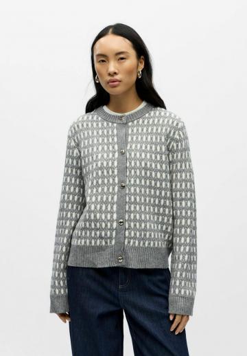 Жаккардовая вязаная кофта
