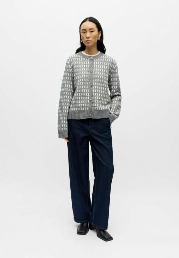 Жаккардовая вязаная кофта