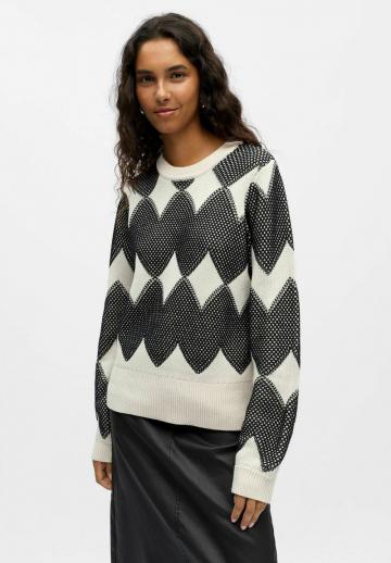 Пуловер в полоску