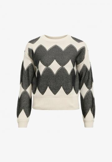 Пуловер в полоску