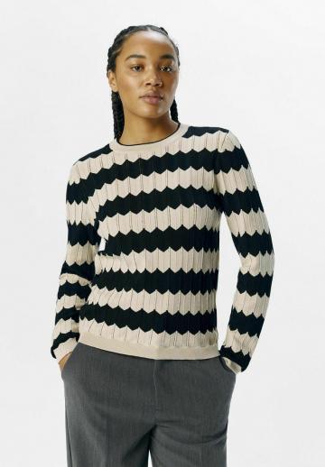 Пуловер в полоску