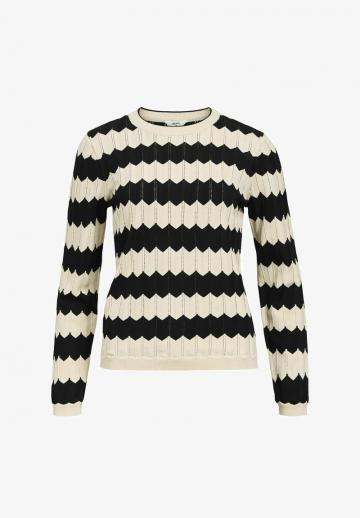 Пуловер в полоску