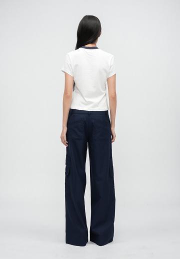 Брюки с накладными карманами