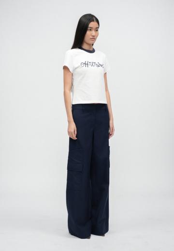 Брюки с накладными карманами