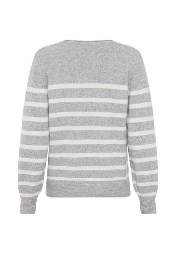 Пуловер в полоску