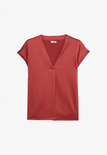 Атласная блузка