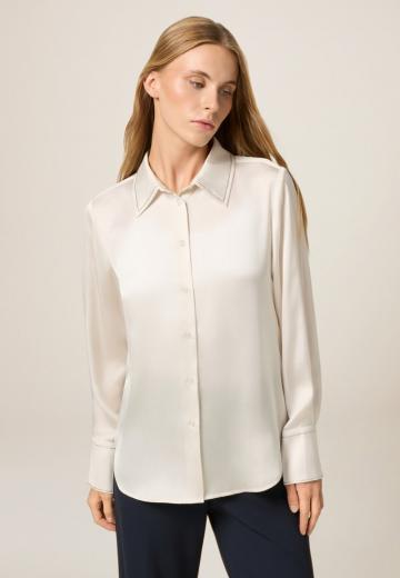 Атласная блузка