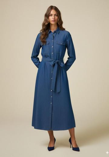 Джинсовое платье