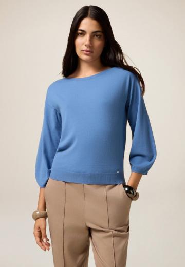 Пуловер с рукавом три четверти