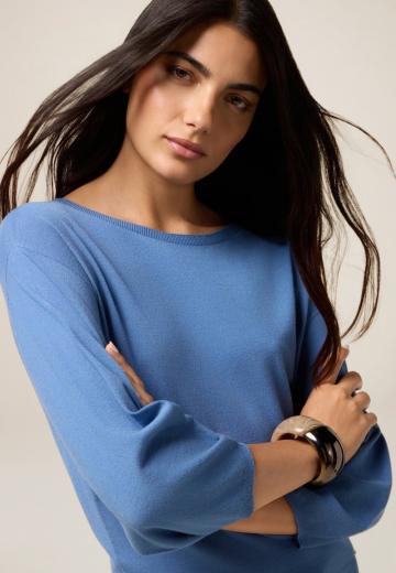 Пуловер с рукавом три четверти