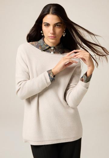 Длинный пуловер