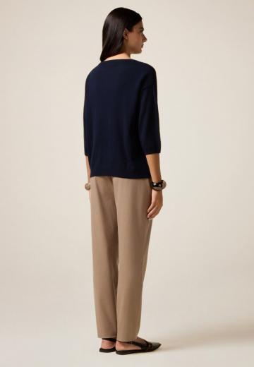 Пуловер с рукавом три четверти