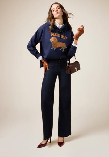 Пуловер с капюшоном