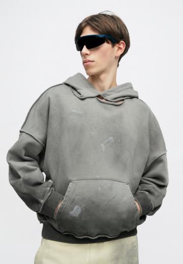 Пуловер с капюшоном