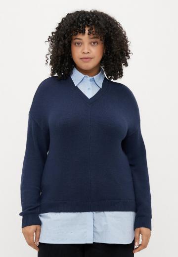 Длинный пуловер