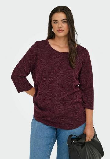 Пуловер с рукавом три четверти