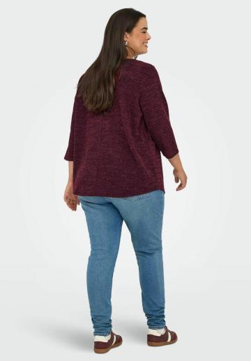 Пуловер с рукавом три четверти