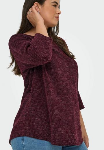 Пуловер с рукавом три четверти