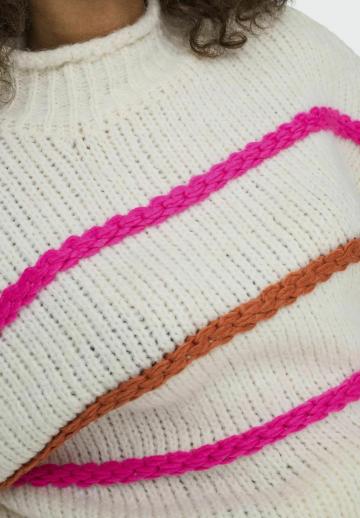 Пуловер в полоску