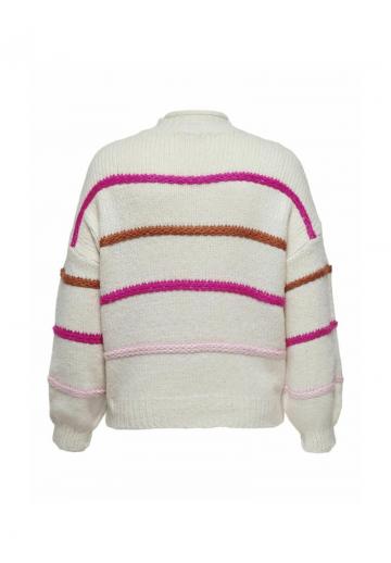 Пуловер в полоску