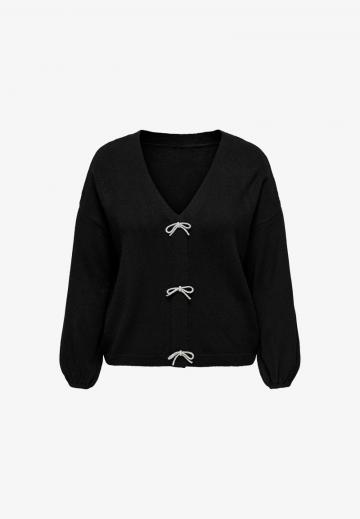 Пуловер с вырезом V