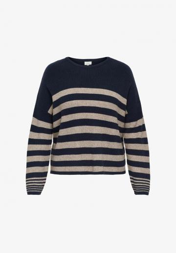 Пуловер в полоску