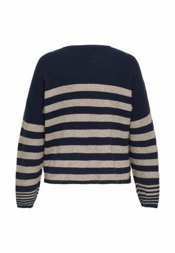 Пуловер в полоску